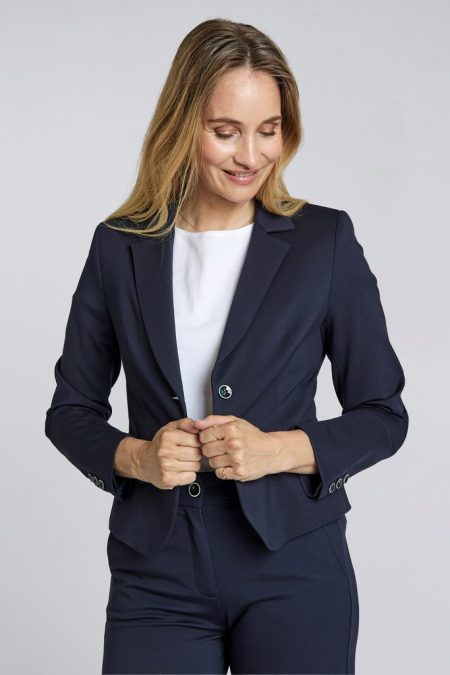 192797853151 Claire Blazer Marineblå hos NINNA i Ringsted og Næstved