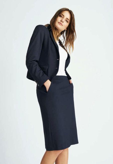 194797863151 Claire Nederdel Marineblå hos NINNA i Ringsted og Næstved