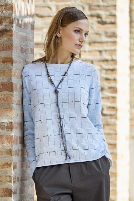 424000002015 Skovhuus Strikbluse hos NINNA i Ringsted og Næstved