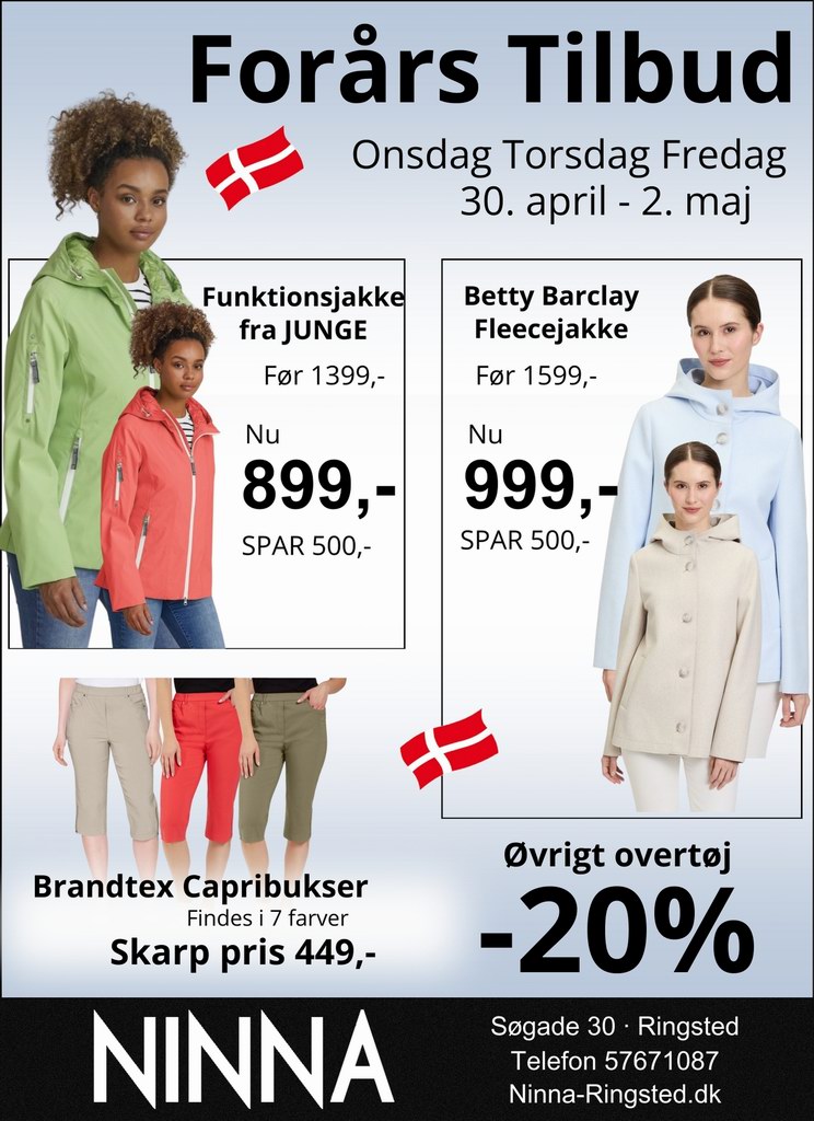 Overtøjs tilbud hos NINNA i Ringsted